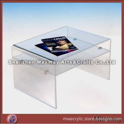 Popular and convenient 2 layer acrylic notebook table